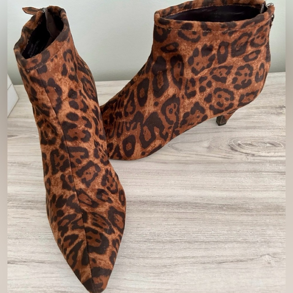 Leopard Print Booties